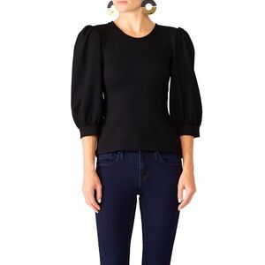 Amanda Uprichard Jilly top in black size small